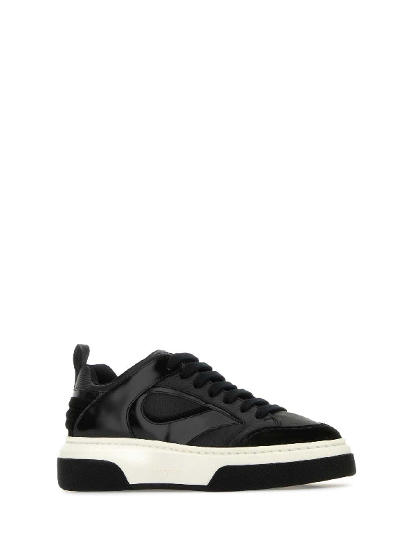 Cut-out Leather Low-top Sneakers
