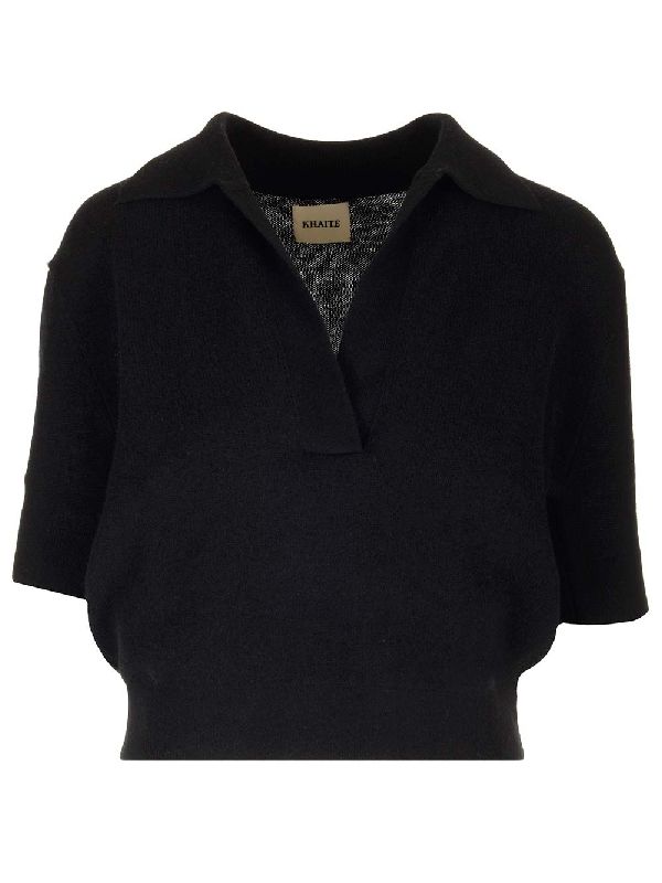 Cashmere Polo Short Sleeve Knit