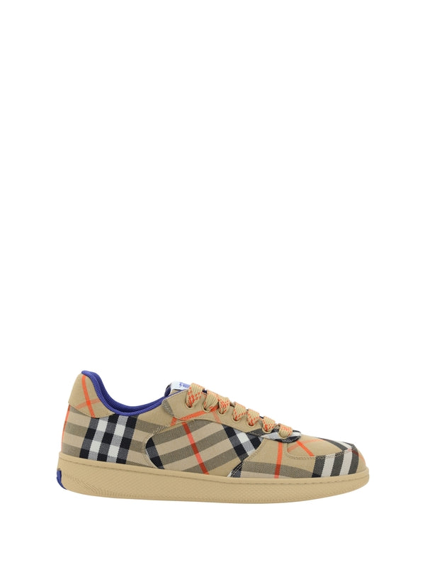 BURBERRY - Terrace Check Sneakers - Jente