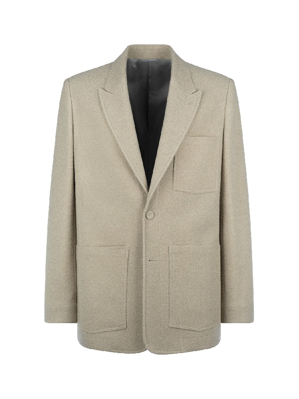 Single Breasted Wool Blend
  Jacket