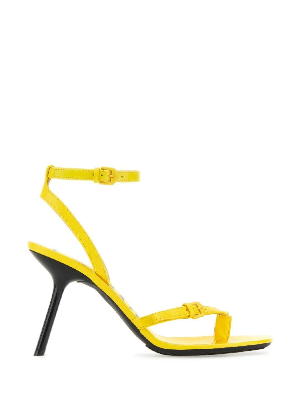 Petal Stiletto Lambskin Sandal Heels