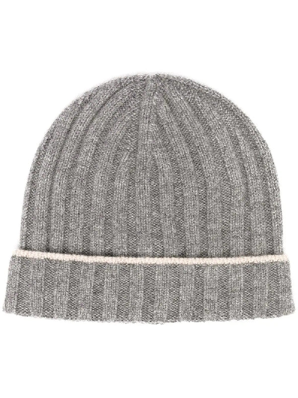 Cashmere Ribbed Beanie