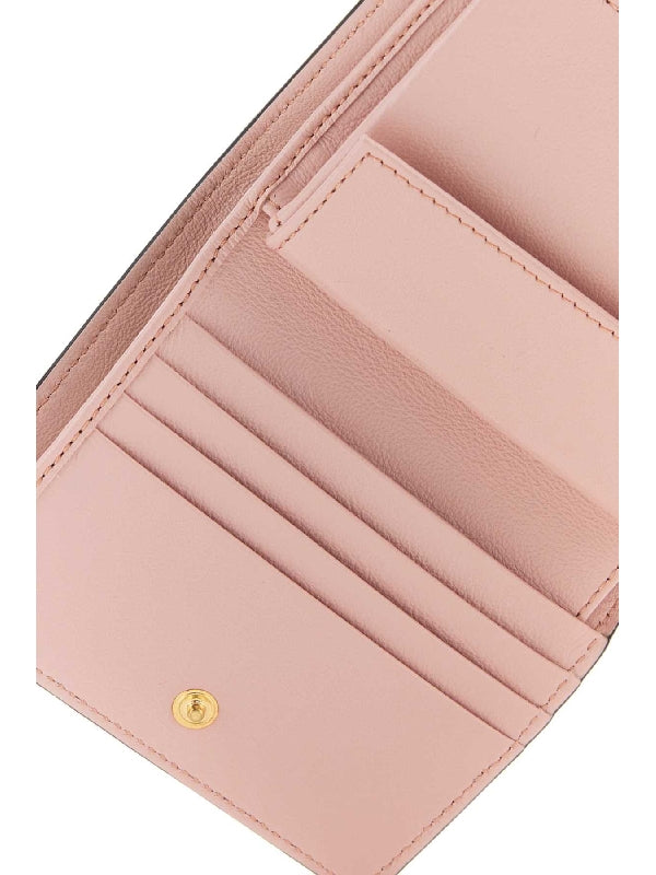 Bicolor Leather Folding Wallet