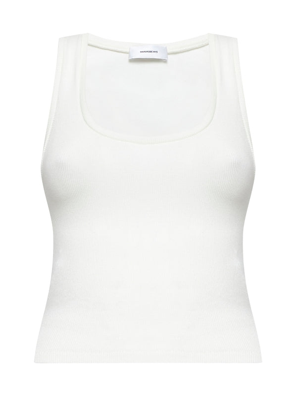 Round-Neck Sleeveless Top