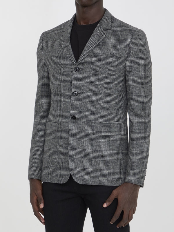 Check Wool Tailored Jacket