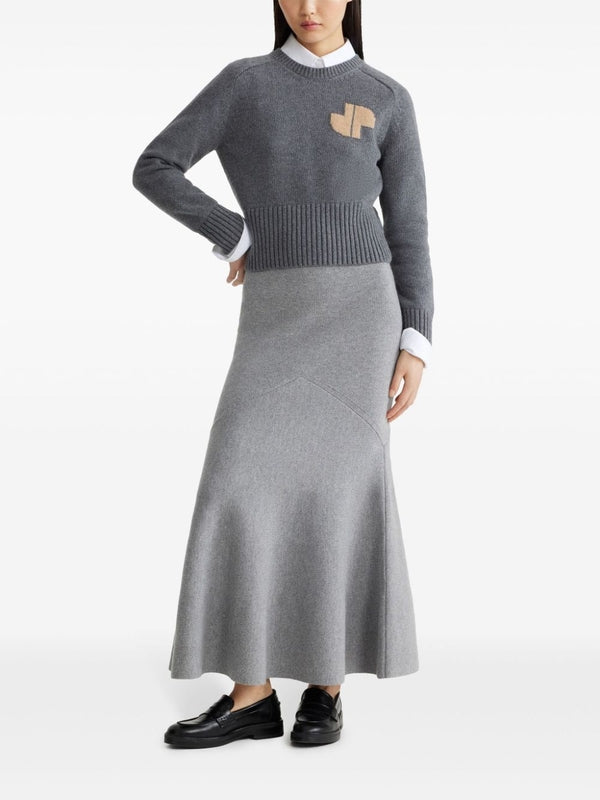 Crew Neck Wool Cashmere Knit