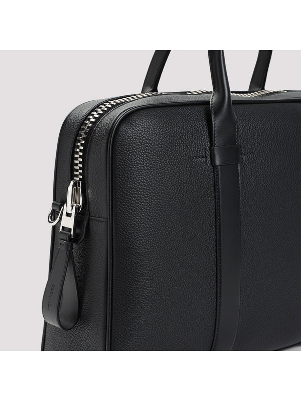 Black Calfskin Briefcase