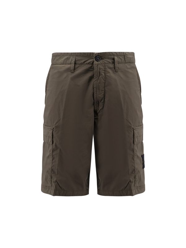 Wappen Patch Cotton Cargo Shorts