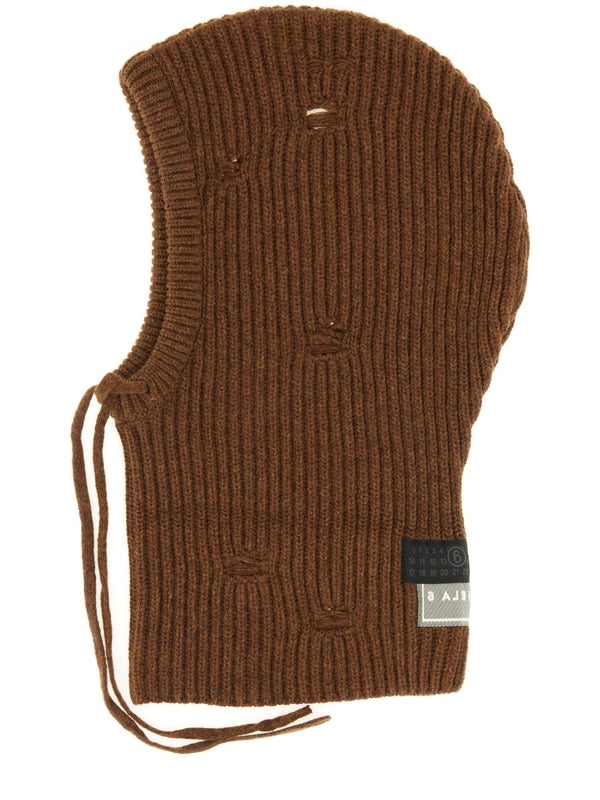 Mm6 Maison Margiela Brown Balaclava