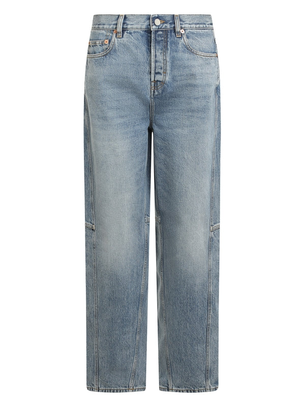 Back Logo Patch Denim Pants