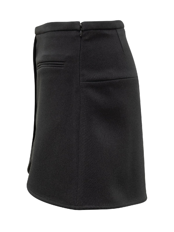 Ellipse Wrap Mini Skirt