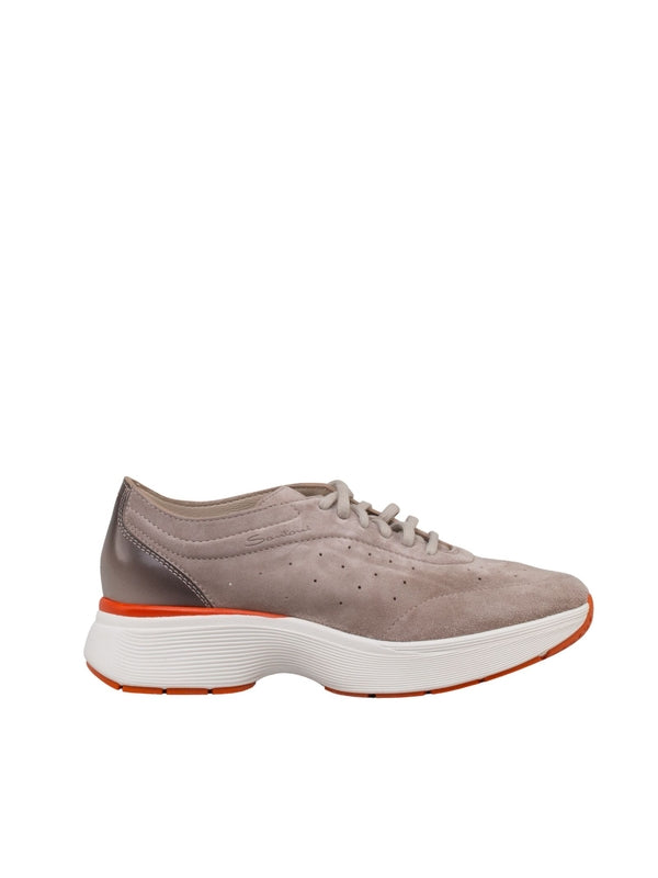 Santoni Beige Low Top Sneakers
