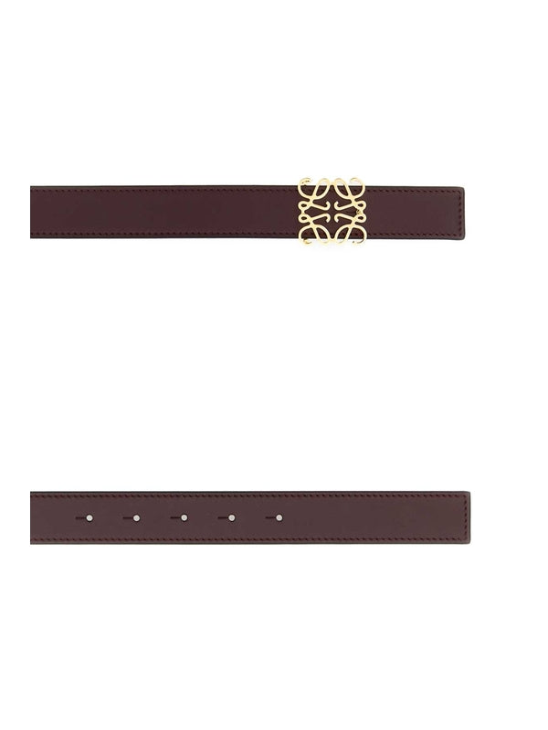Anagram Logo Detail Leather Belt