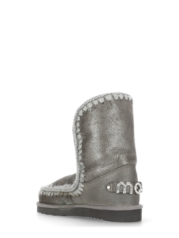 Eskimo 24 Rhinestone Logo Ankle Boots