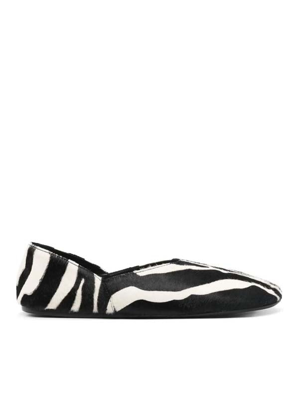 Kate Black White Flat Shoes
