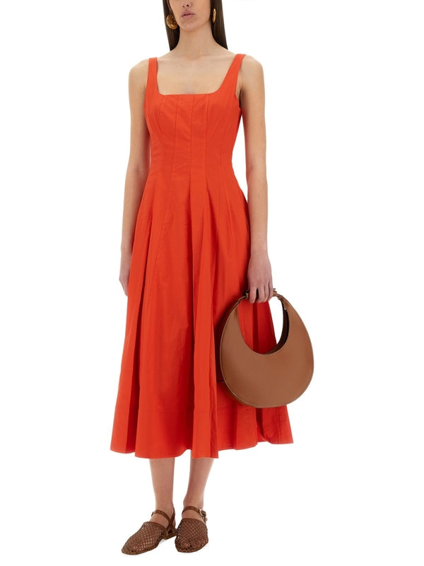 Wells Cotton Blend Long Dress