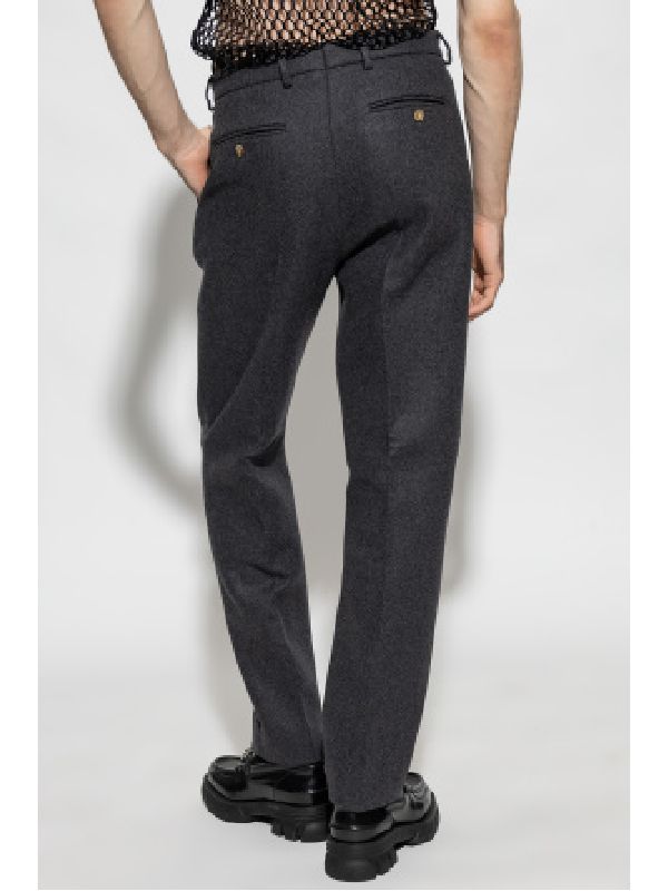 Wool Cashmere Tailored Pants