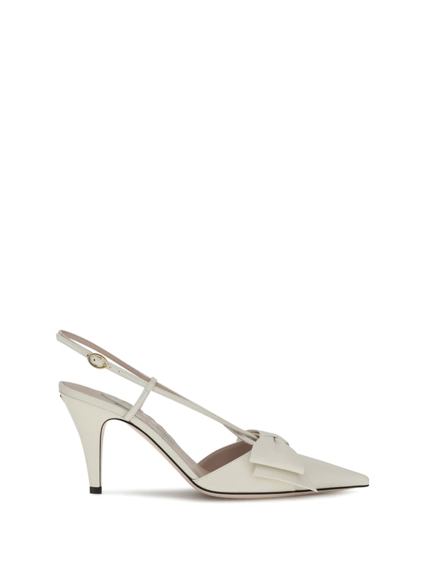 Valentino White Sandal Heels