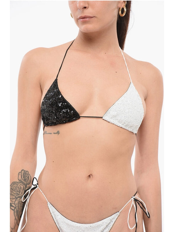 Oseree Black White Beachwear