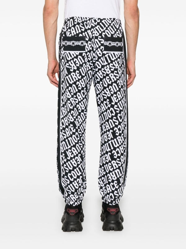 Allover Print Cotton Jogger Pants