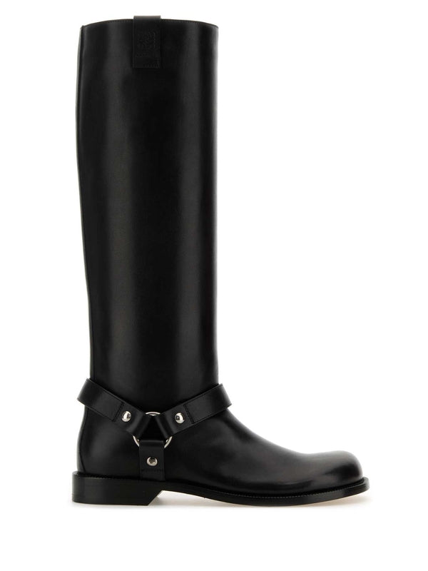 Campo biker leather high boots