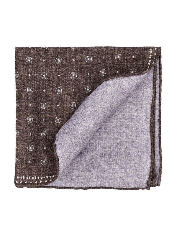 Allover Pattern Linen Silk Scarf