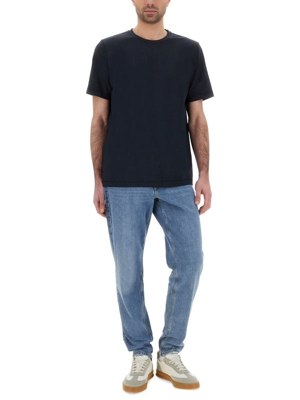 Back Logo Patch Denim Pants