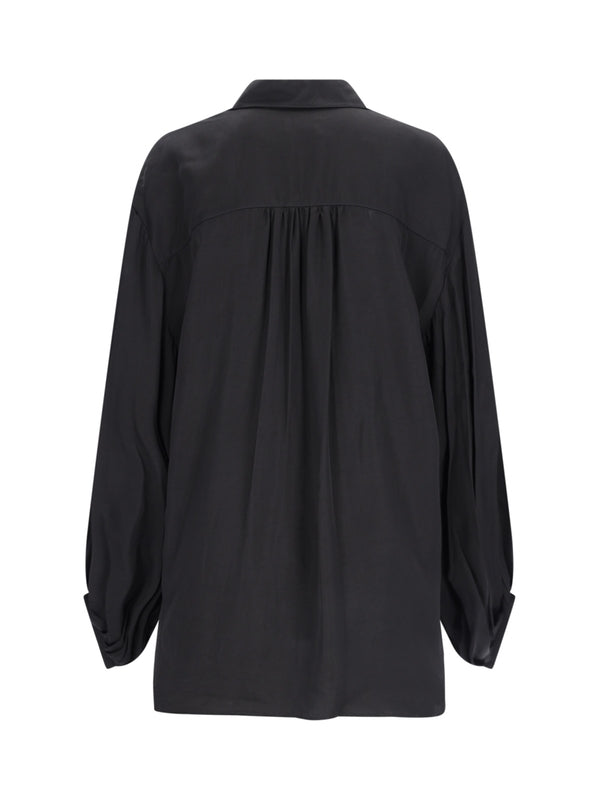 KHAITE - Pleats Sleeve Shirt - Jente