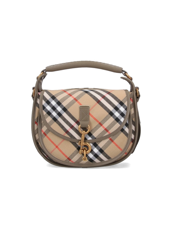 Burberry B Clip Small Beige Tote Bags