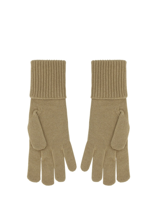 Check Pattern Cashmere Gloves