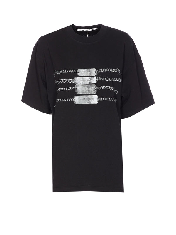 Printed Cotton Short Sleeve T-Shirt