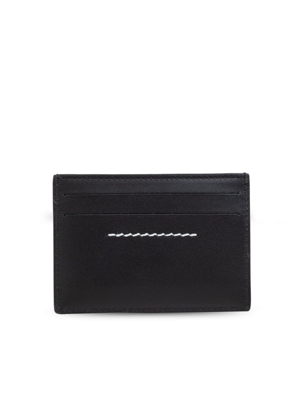 Number Logo Leather Card Wallet