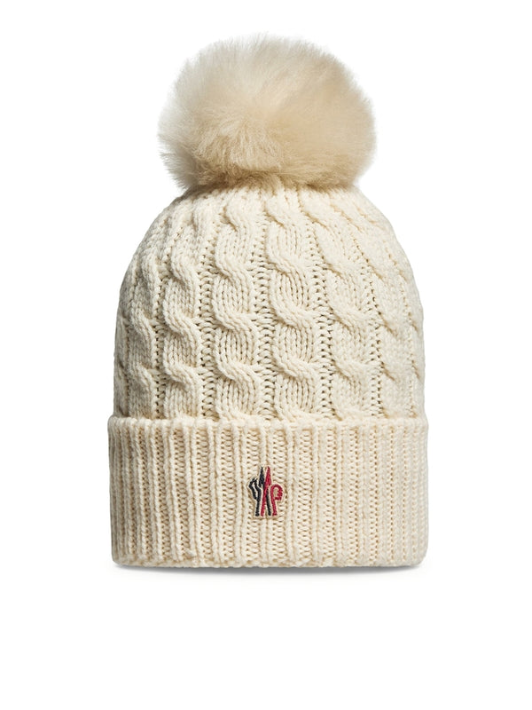 Moncler Ivory Beanie