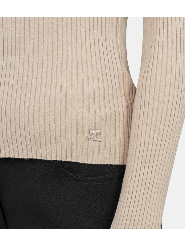 Courrèges Beige Cardigans