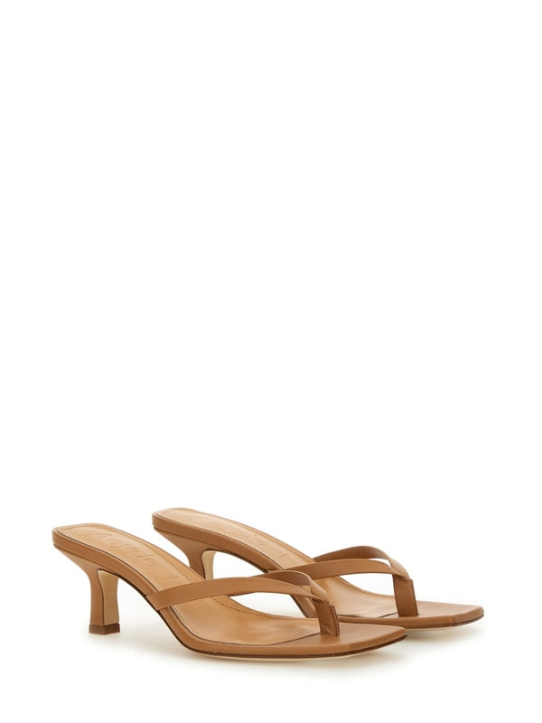 Wilma Leather Sandal Heels