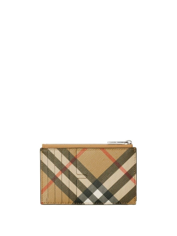 Vintage Check Card Wallet