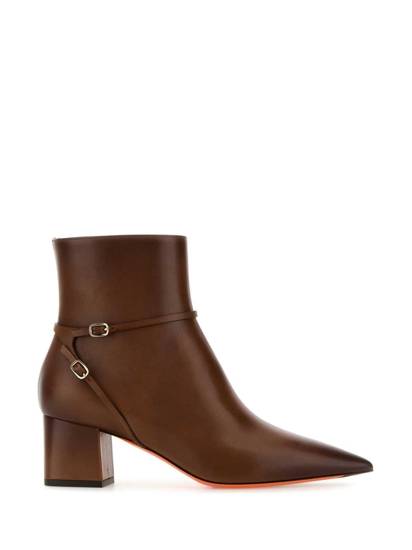 Santoni Brown Ankle Boots
