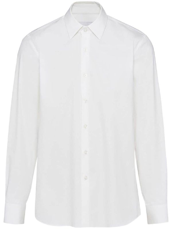 White
  Cotton Blend Shirt