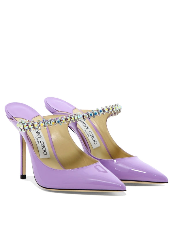 Wisteria Leather Patent Sandal Heel