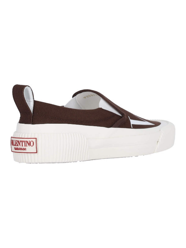 Vltn Logo Printing Slip-On Sneakers