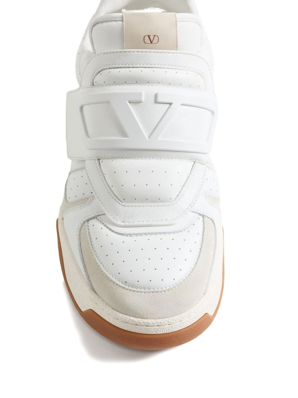 Valentino White Silver Sneakers