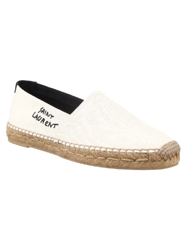 Logo Embroidery Cotton Linen Espadrilles