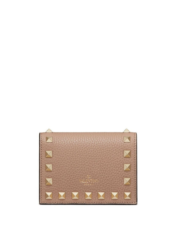 Rockstud Flap Card Wallet