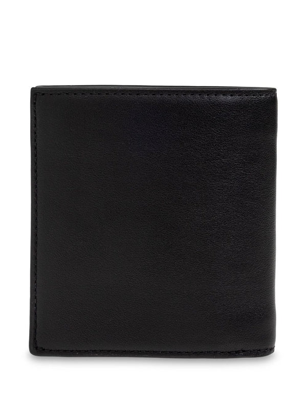 Tiger Logo Detail Leather
  Bifold Wallet
