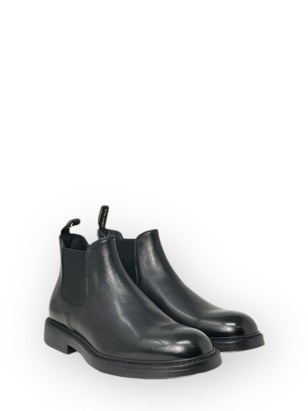 Black Leather Chelsea Boots