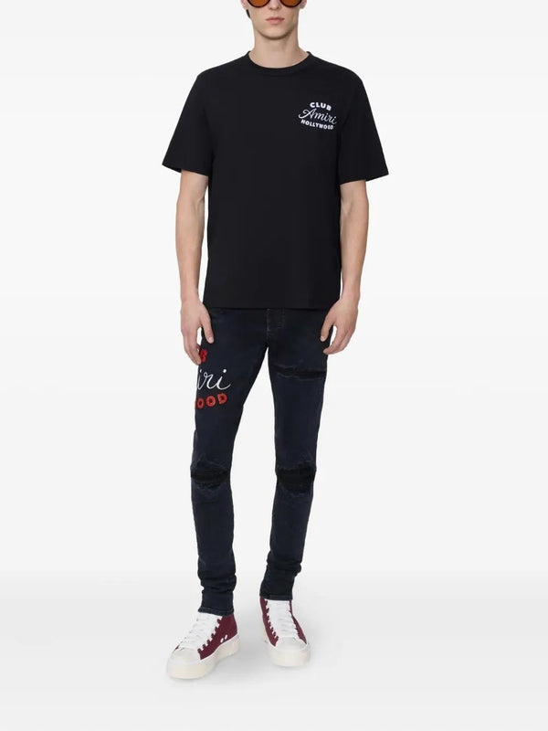 Amiri Black Half Sleeve