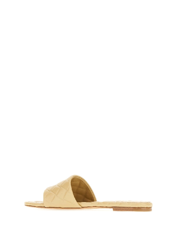 Amy Quilted Leather Flat Mule