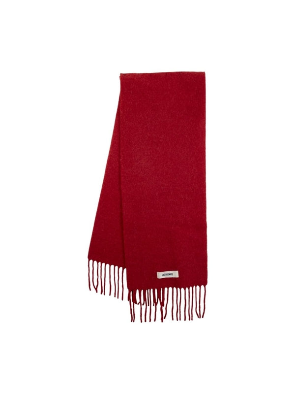 Jacquemus Red Wool Mufflers