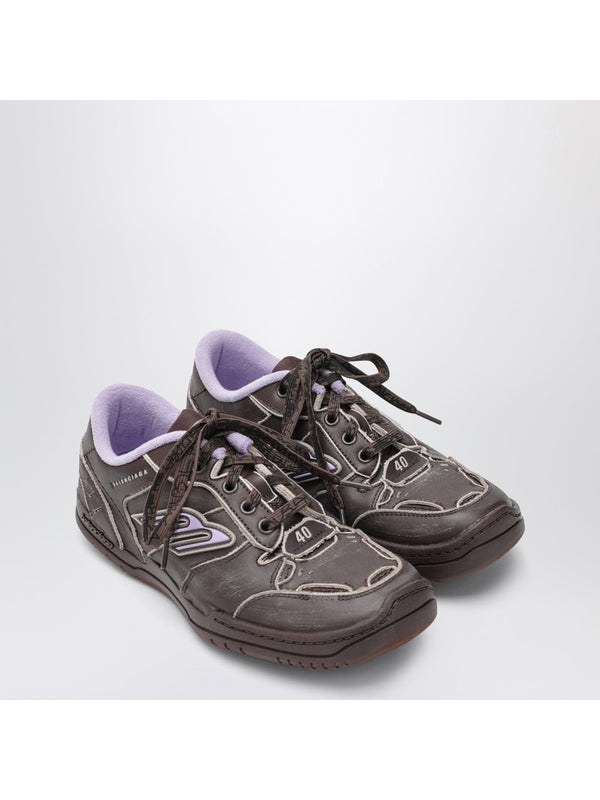 Balenciaga Brown Low Top Sneakers