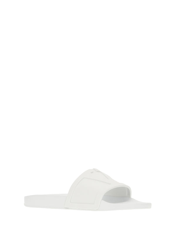 V Logo Rubber Slides